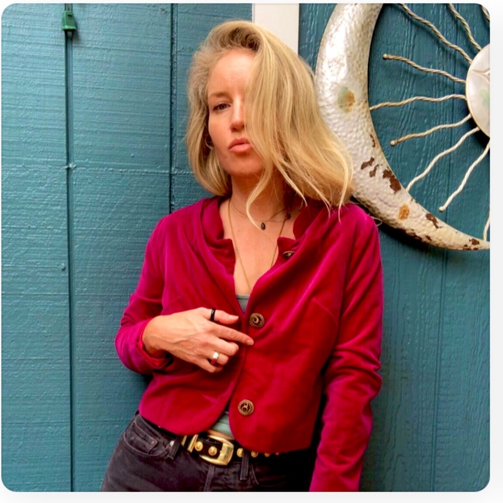 60’s Crushed Raspberry Velvet Occassion Coat